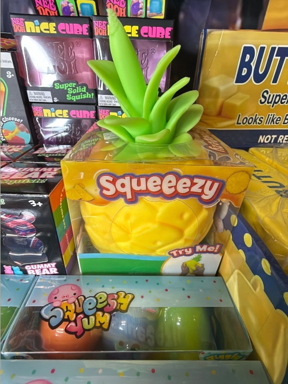 Pineapple Squishy Toy - Yellow & Green